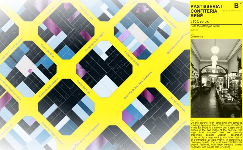 Illustration for article titled Explore Barcelona's Architectural Past With a Colorful Interactive Map